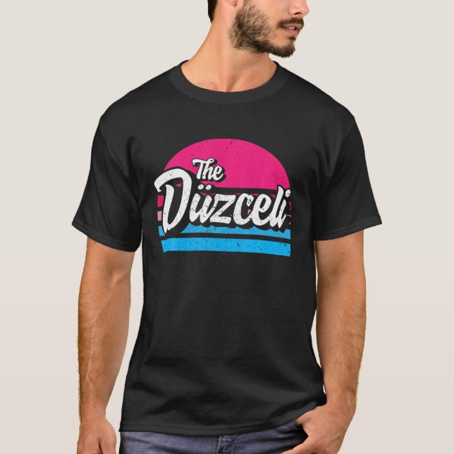 Düzce 81 Memleket Turkey Retro Gift Idea T Shirt (Framsida)