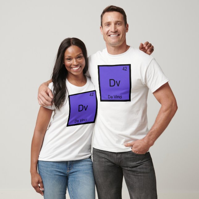 Dv - Da Vinci Rolig Kemitelement Symbol T-shirt (Unisex)