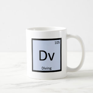 Dv - Dykning Sports Chemistry Periodiska Systemet Kaffemugg