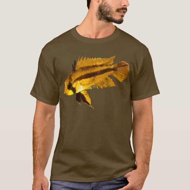 Dvärg Cichlid T-shirt (Framsida)