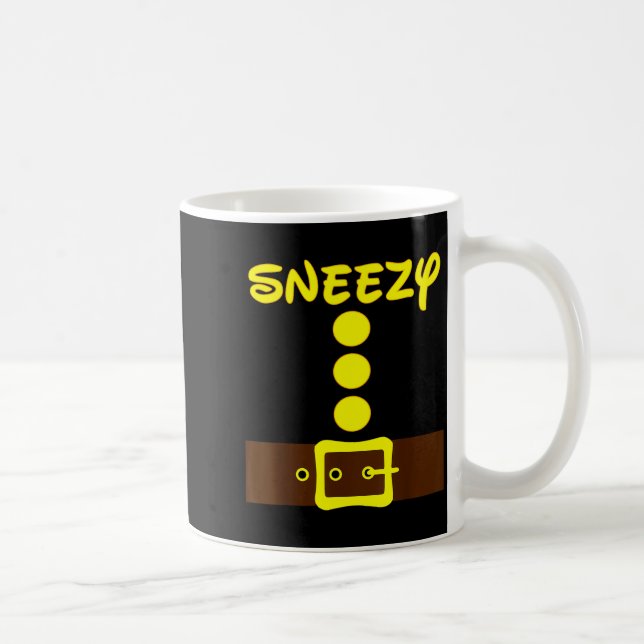 Dvärg Enkel Halloween Gruppkostym Matchande Män Kv Kaffemugg (Höger)