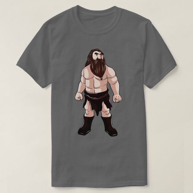 Dvärg med Beard Dwarves Dwarven Warrior T Shirt (Design framsida)