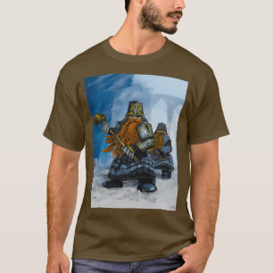 Dvärg med hammarfantasi illustration Classic TSh T Shirt