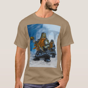Dvärg med hammarfantasi-illustration t shirt