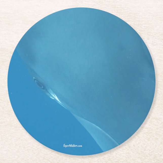 Dvärg- Minke öga Underlägg Papper Rund (Framsidan)