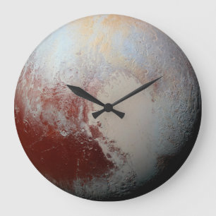 Dvärg- planet Pluto vid det nya horisontfotoet Stor Klocka