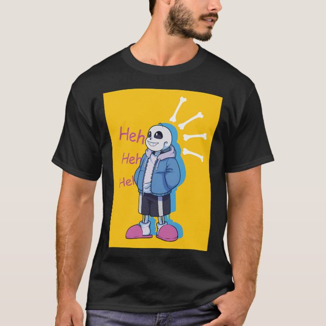 dvärg-skelett t shirt (Framsida)