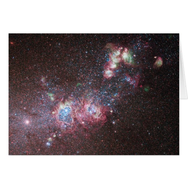 Dvärggalaxen NGC 4214 OBS Kort (Framsidan Horizontal)