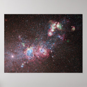 Dvärggalaxen NGC 4214 Poster