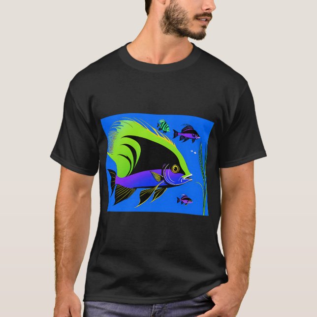 Dvärggurami fisk t shirt (Framsida)