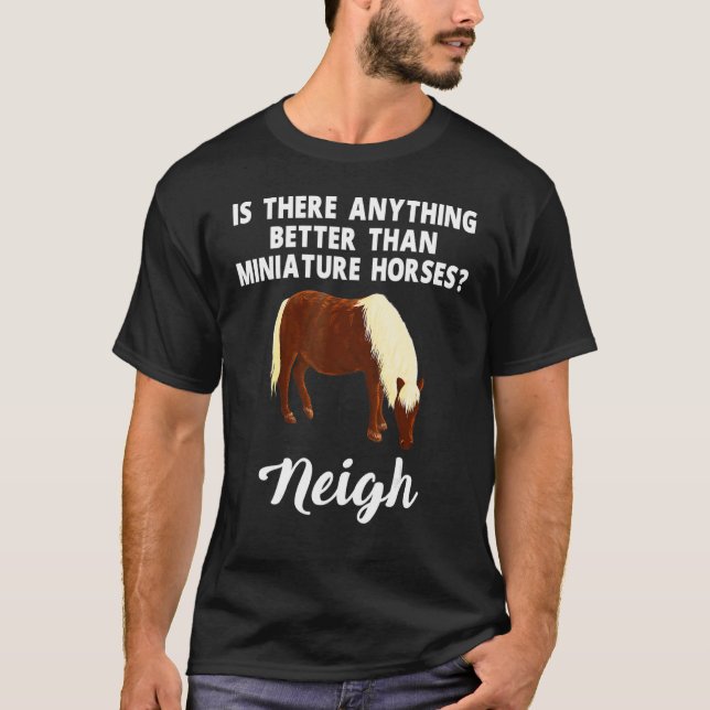 Dvärghästplagg Söta Hästar Design T Shirt (Framsida)