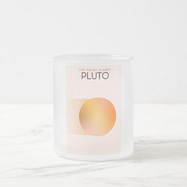 Dvärgplaneten Pluto Frostad Glasmugg (Center)