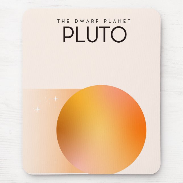 Dvärgplaneten Pluto Musmatta (Framsidan)