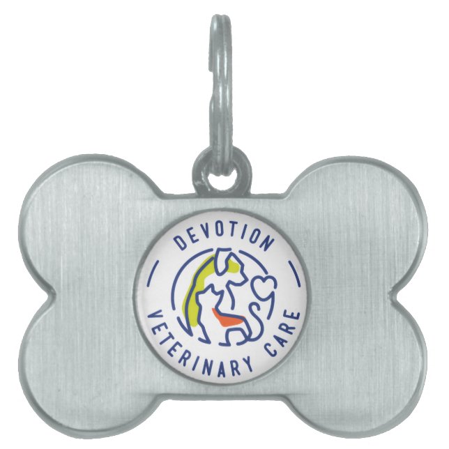 DVC Benhalsband ID-bricka Husdjur (Framsidan)