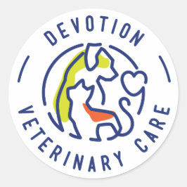 DVC-etikett Runt Klistermärke