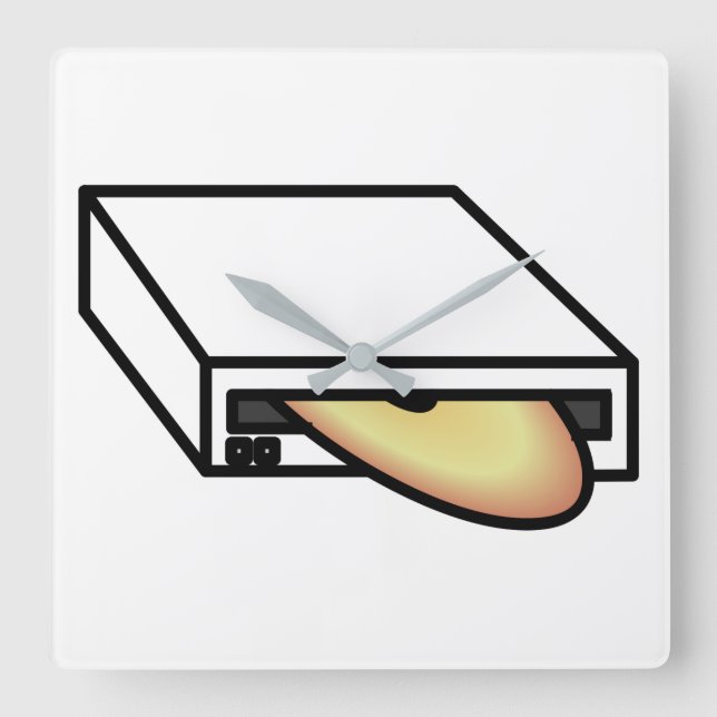 DVD-enhet Fyrkantig Klocka (Framsida)