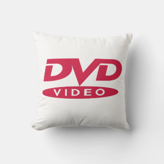 DVD Video Red Logo - Cushion Kudde