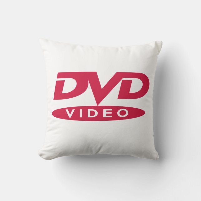 DVD Video Red Logo - Cushion Kudde (Framsida)