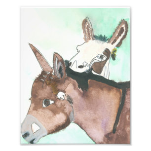 D'Vine Donkey-utskrift Fototryck
