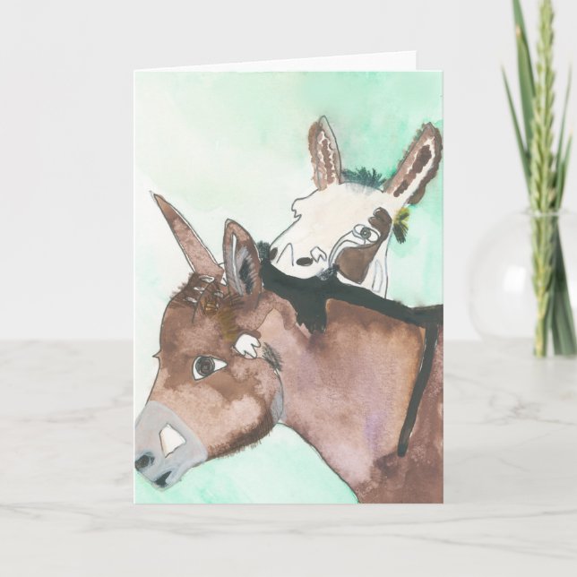 D'Vine Donkey's Card Tack Kort (Framsida)