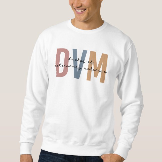 DVM Doktor of Veterinary Medicine Gifts Lång Ärmad Tröja (Framsida)