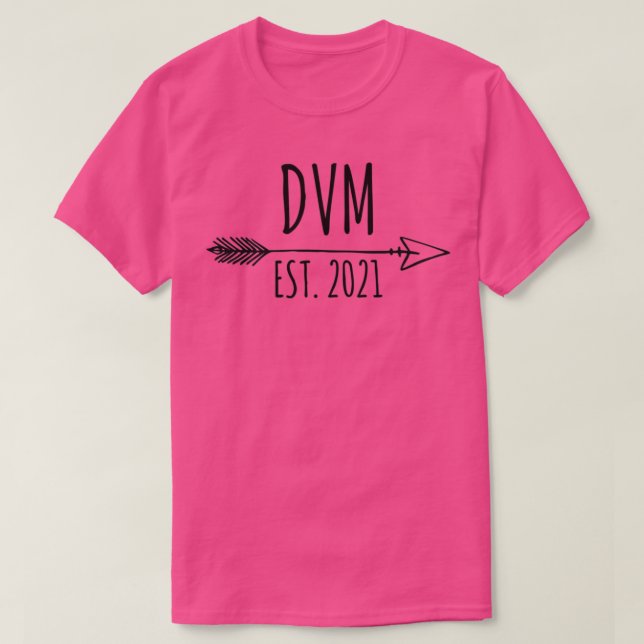 DVM Est 2021 Doctor of Veterinary Medicine 2021 Gr T Shirt (Design framsida)