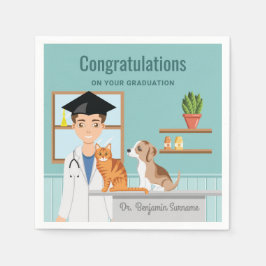 DVM. Grattis-DVM. för veterinärskolan Student Vet Pappersservett