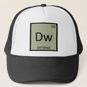 Dw - Dill Kvist Kemi Periodiska Systemet Symbol Truckerkeps