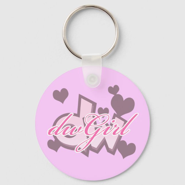 DW Girl Keychain Nyckelring (Framsida)