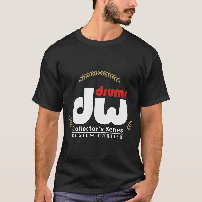 DW trummar tillverkad svart S för den Collector_s T Shirt (Framsida)