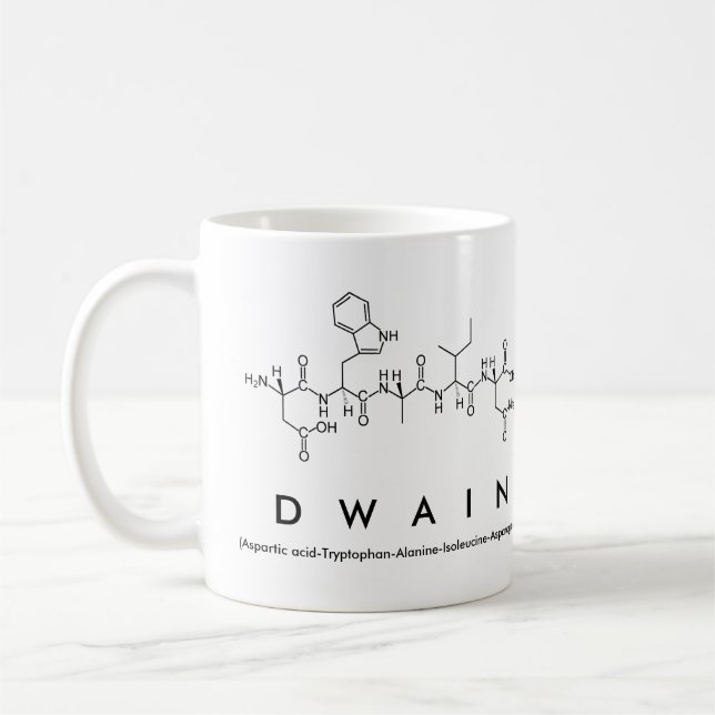 Dwain peptide namn mugg (Vänster)