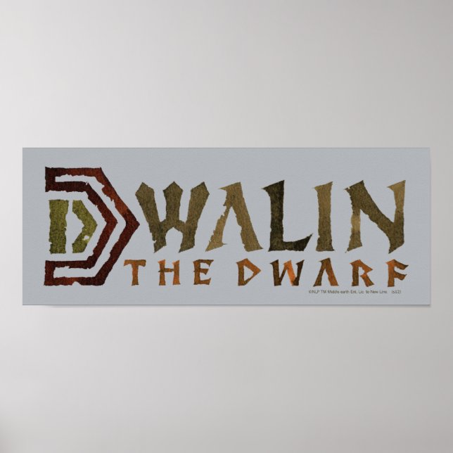 Dwalin Namn Poster (Framsidan)
