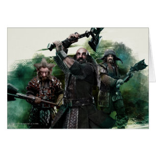 Dwalin, Nori och Bofur Graphic Hälsningskort