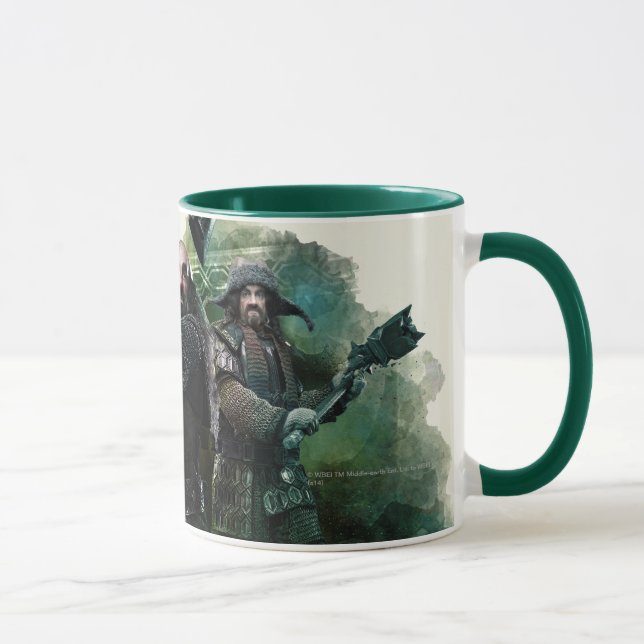 Dwalin, Nori och Bofur Graphic Mugg (Höger)