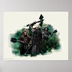 Dwalin, Nori och Bofur Graphic Poster