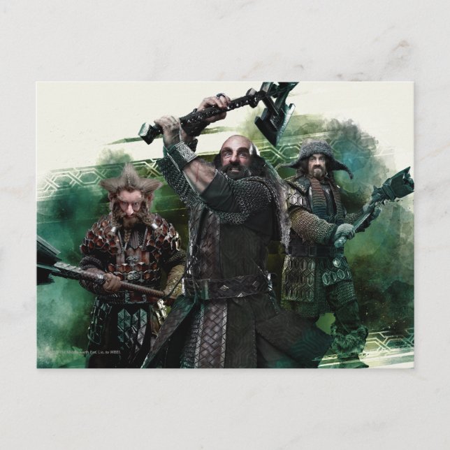 Dwalin, Nori och Bofur Graphic Vykort (Framsida)