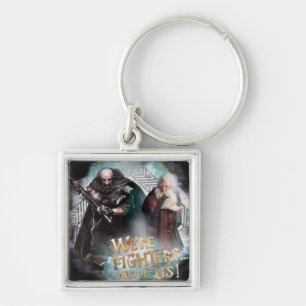 Dwalin och Balin Fyrkantig Silverfärgad Nyckelring