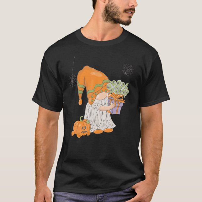 Dwarf-ballonger fladdermöss döskallar gnome Hallow T Shirt (Framsida)