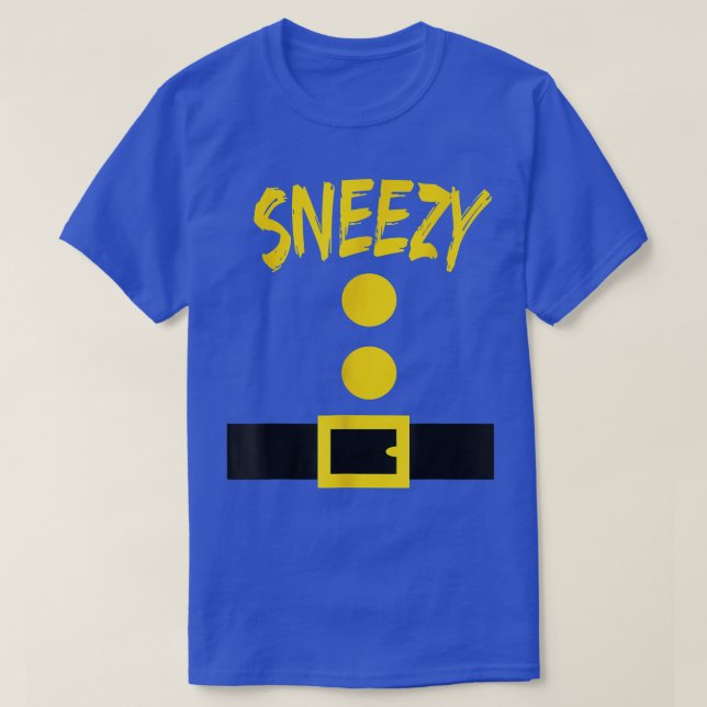 Dwarf Costume Funny Halloween Snezy T Shirt (Design framsida)