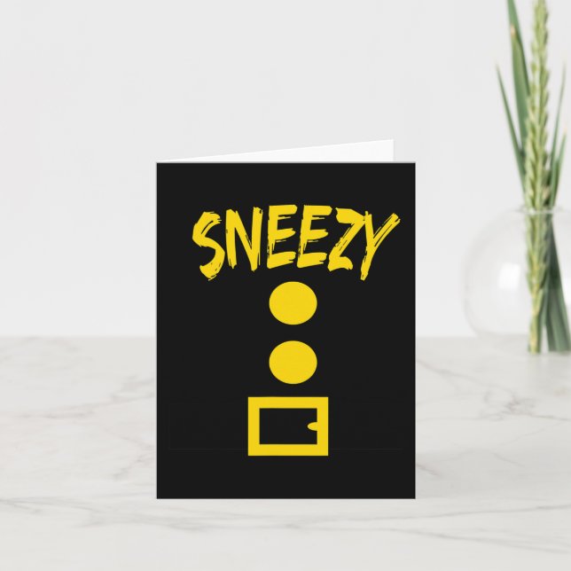 Dwarf Costume - Roligt Halloween Gift Idea - Snezy Kort (Framsida)