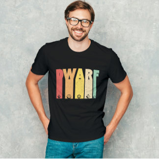 Dwarf Dungeon Fantasy Role play Grunge T-Shirt