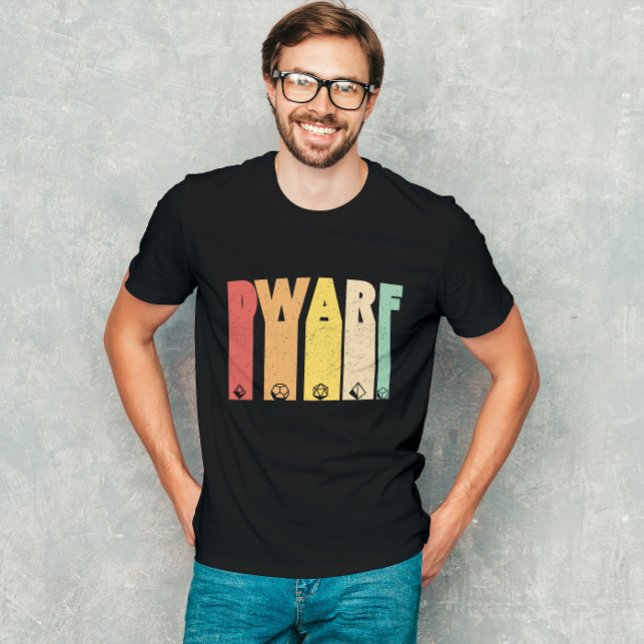 Dwarf Dungeon Fantasy Role play Grunge T-Shirt (Skapare uppladdad)