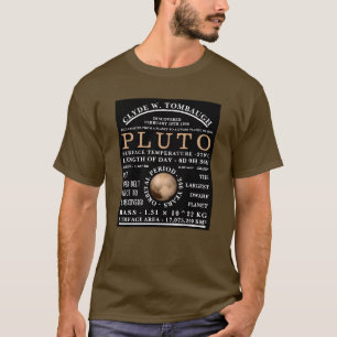 Dwarf Planet Pluto Astronomy T Shirt