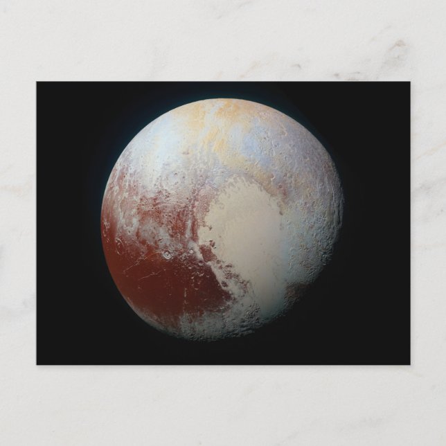 Dwarf Planet Pluto Vykort (Framsida)