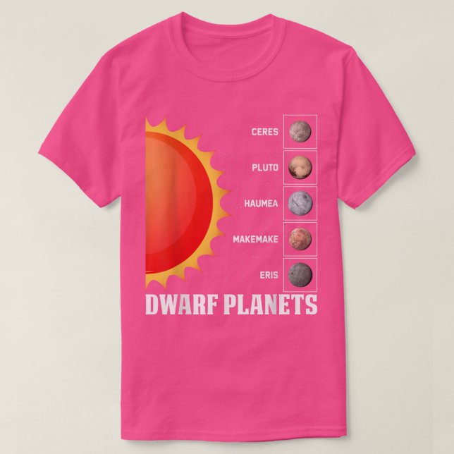 Dwarf Planets Space Explorer Astronaut Astronomer  T Shirt (Design framsida)