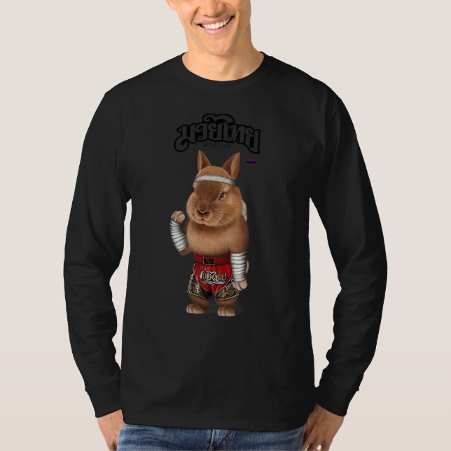 Dwarf Rabbit as Muay Thai Kick Boxing Champion 1 T Shirt (Framsida)