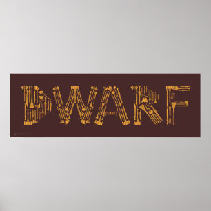 Dwarf Weapons Collage Poster