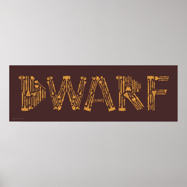 Dwarf Weapons Collage Poster (Framsidan)