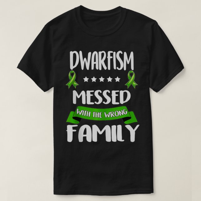 Dwarfism Awareness Little People Related Green Rib T Shirt (Design framsida)