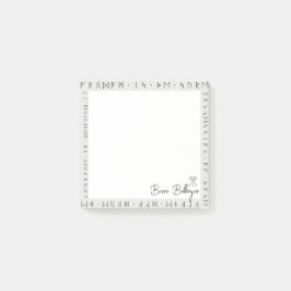 Dwarven runes dungeons and Drons post-it notes Block